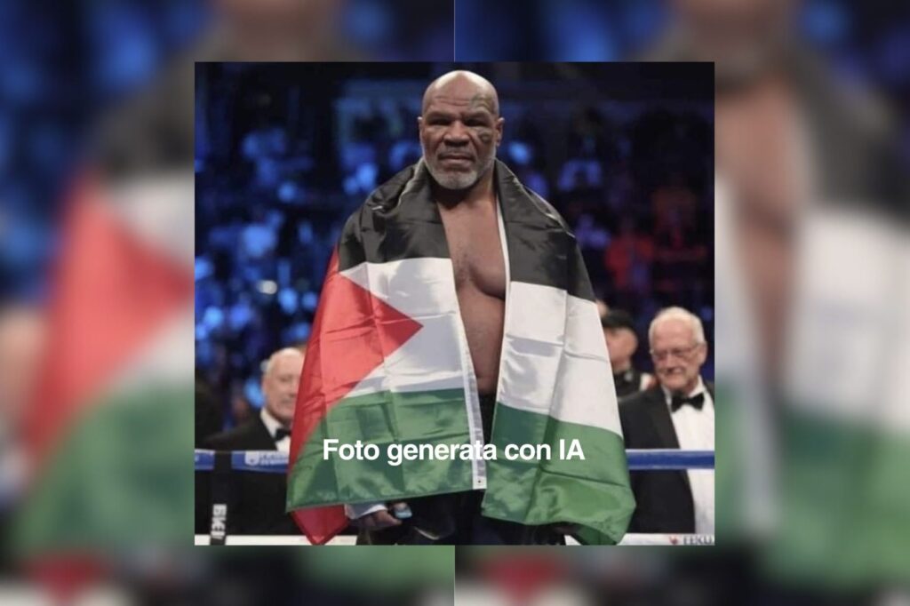 Mike Tyson ends the match with the Palestinian flag? The story of the photo that appeared on social media
