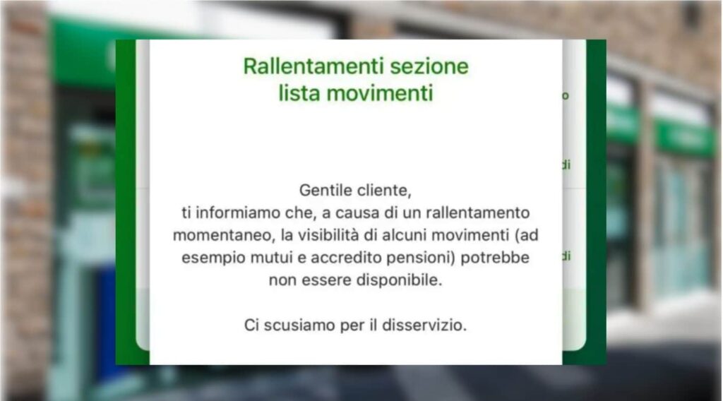 What happens now with pension and salary credits with the downturn of Intesa Sanpaolo