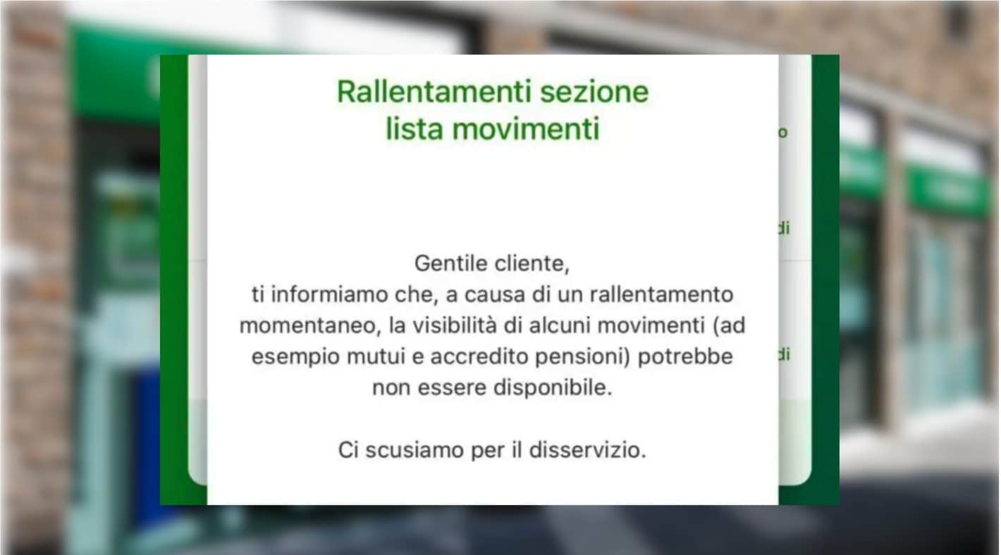 What happens now with pension and salary credits with the downturn of Intesa Sanpaolo