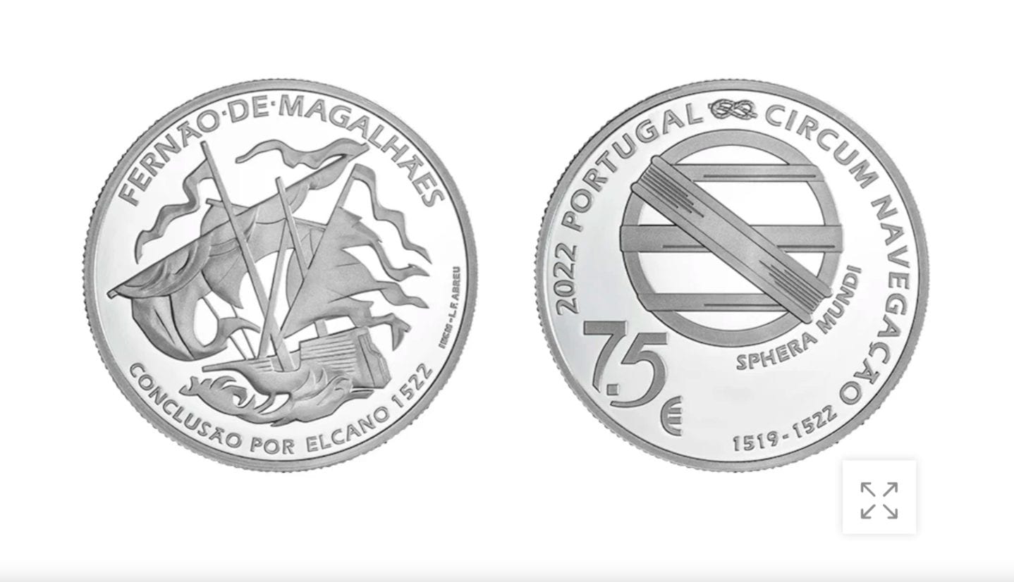 HOUSE FROM MOEDA | Images of the commemorative coin for Ferdinand Magellan