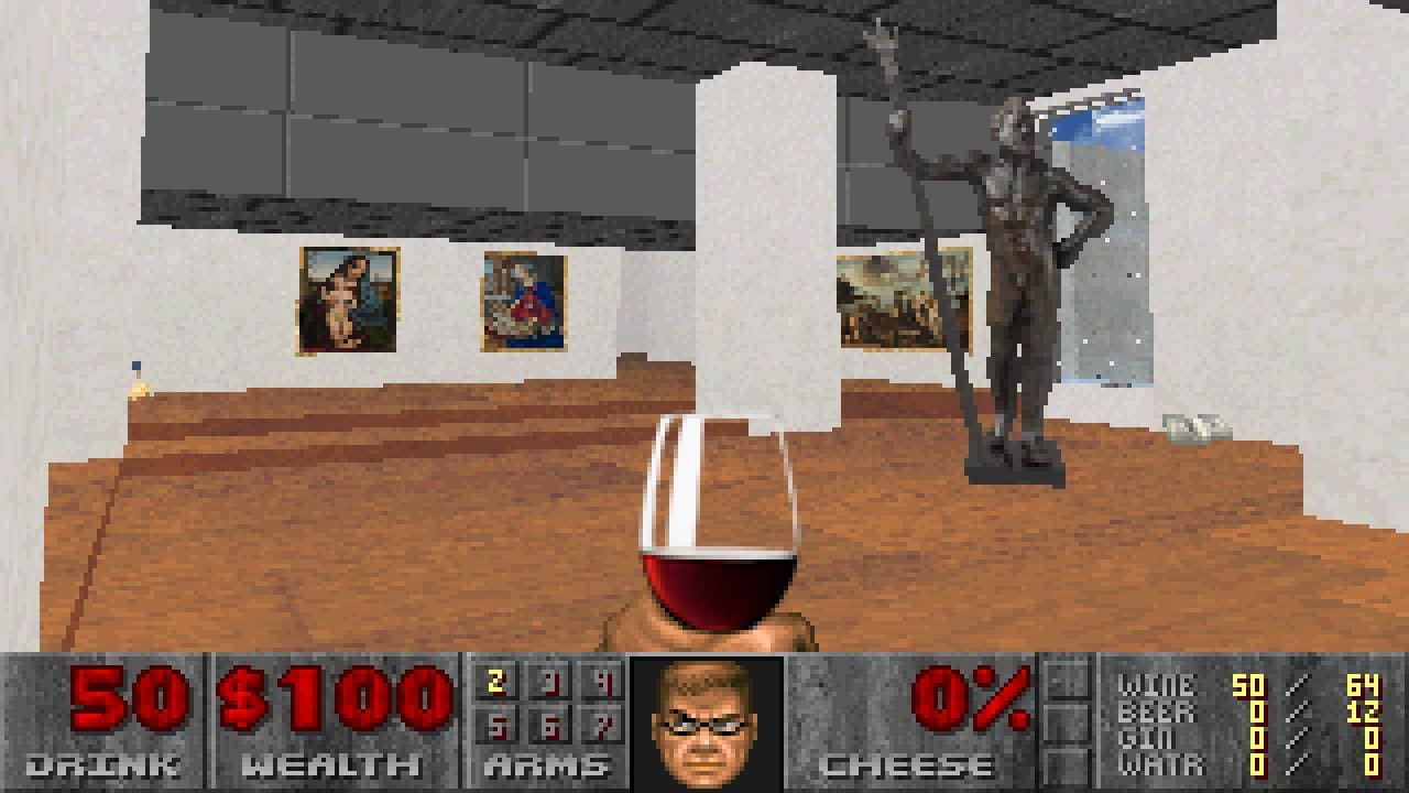 DOOM | A screen taken from Doom: The Gallery Experience