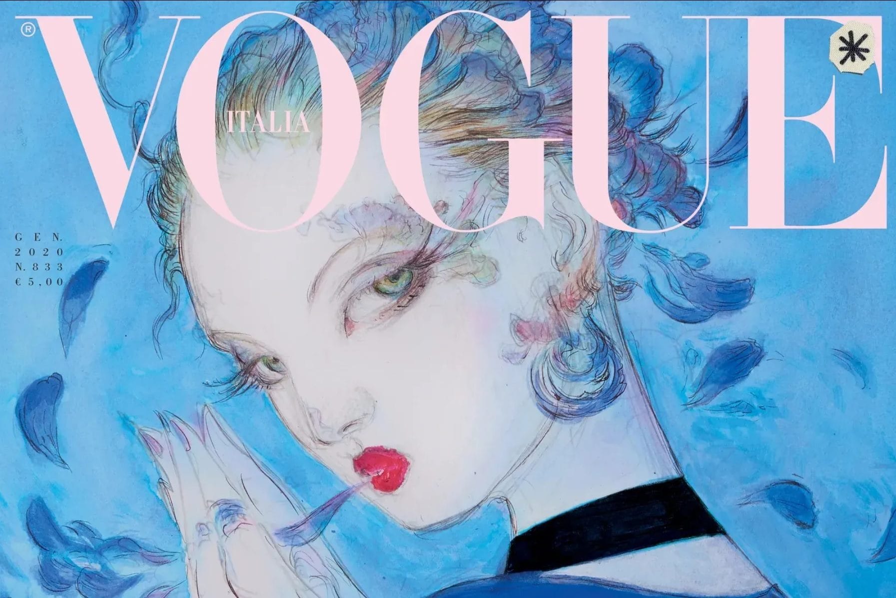 Fashion and video games | The cover of Vogue made by Yoshitaka Amano