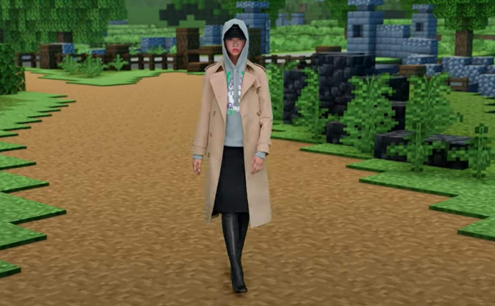 Fashion and video games | Burberry's digital 2023 collection with Minecraft