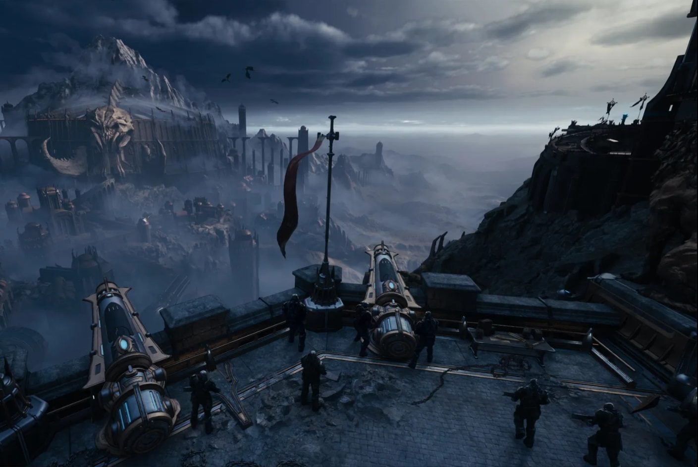 Doom The Dark Ages | The settings mix Dark Fantasy Aesthetics and Sci-Fi elements.