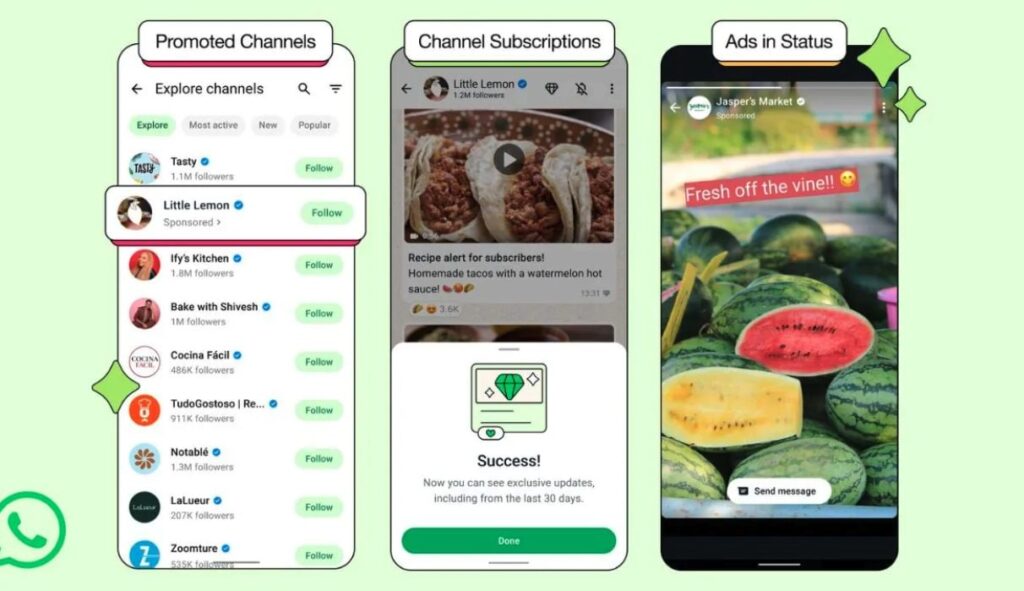 Because you are starting to see advertisements on WhatsApp: what's going on