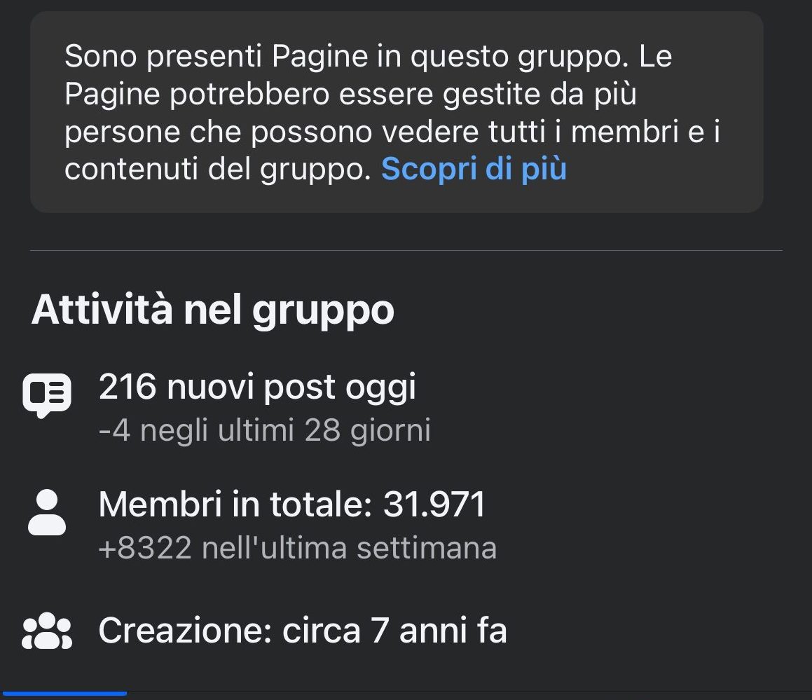 Facebook | The data of the group my wife