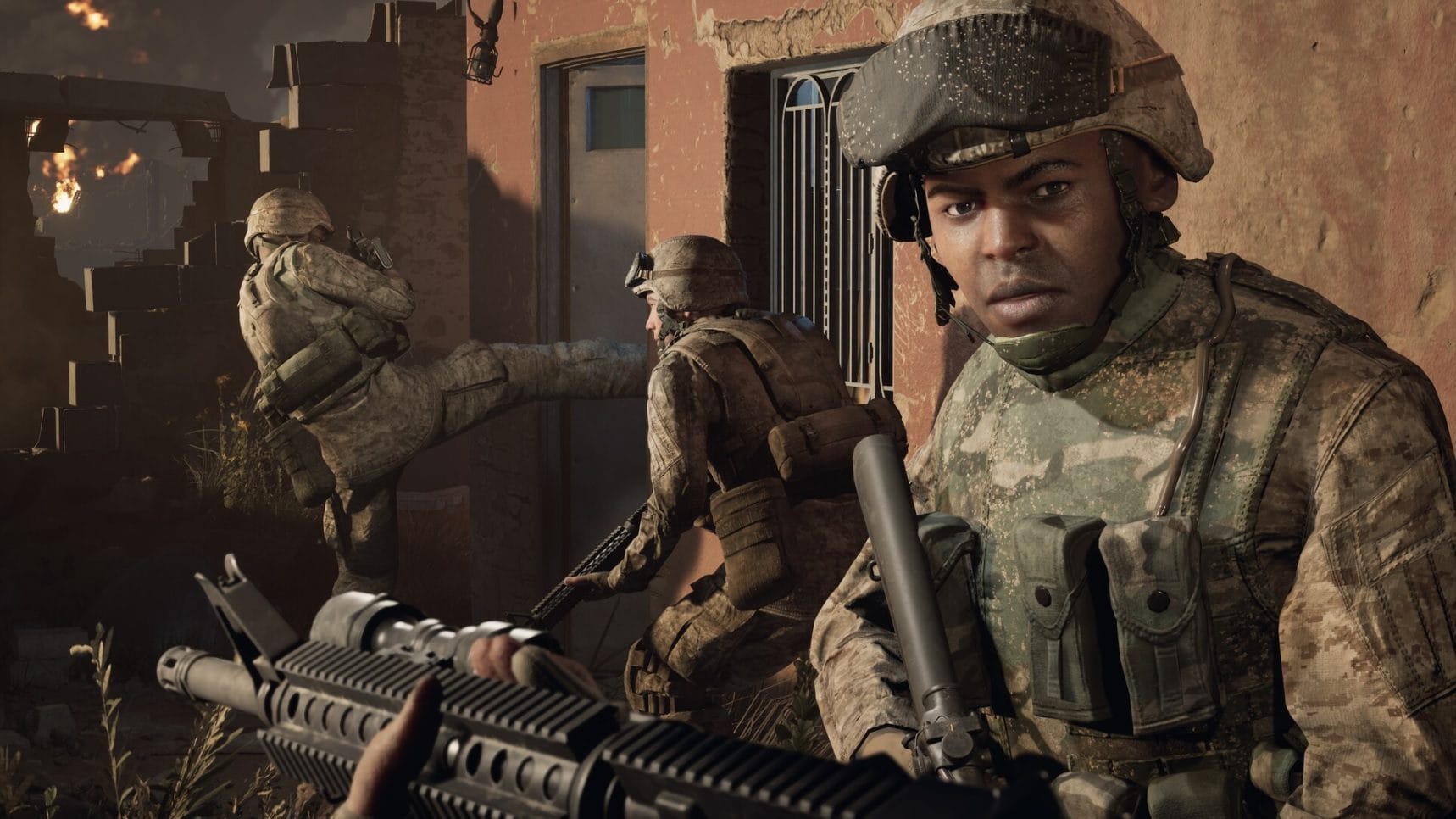 Video games and propaganda | A scene from the Six Days video game in Falluja, which was harshly criticized by the Arab community.