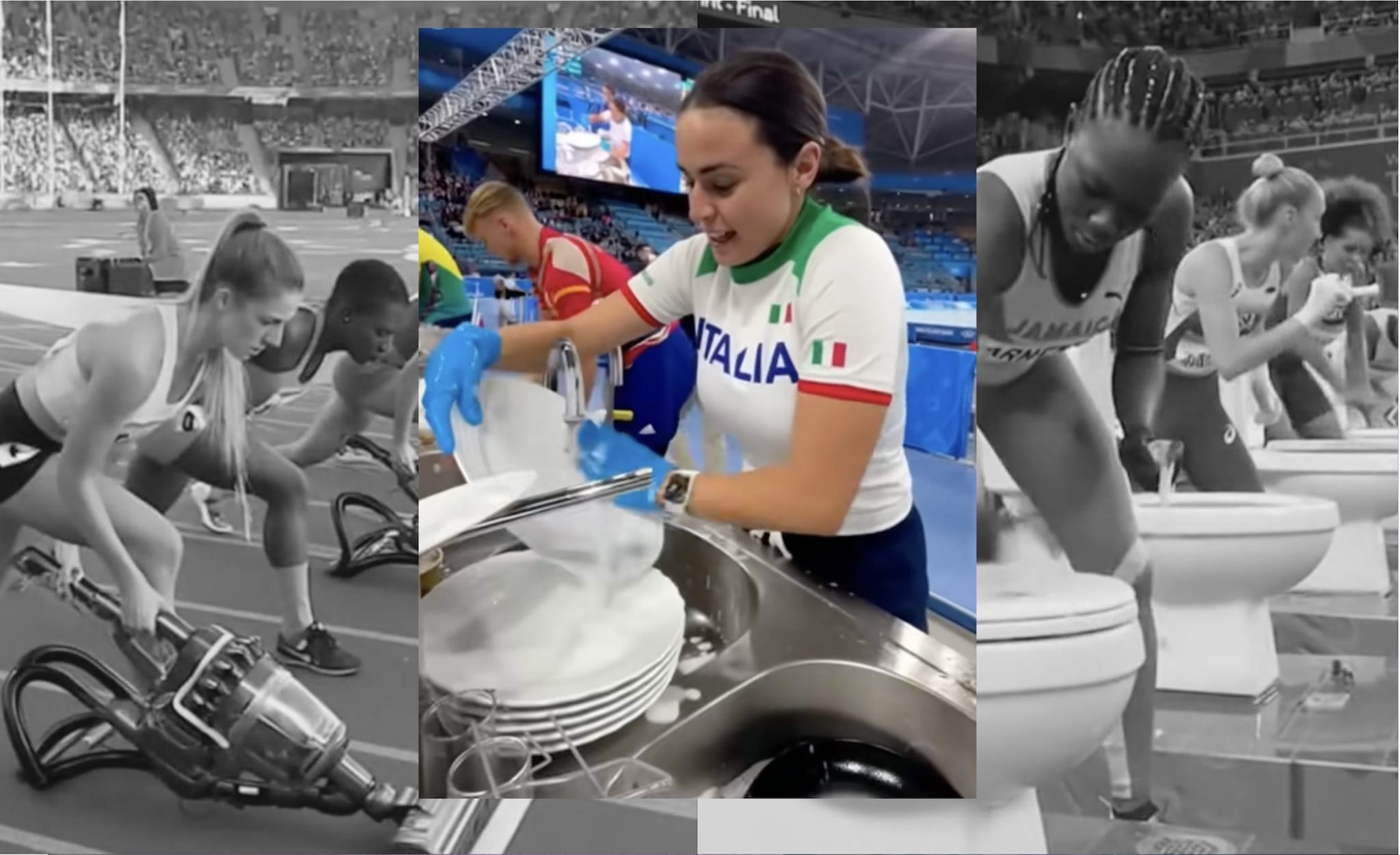 The Clean Olympics, the case of videos of women washing dishes with commentary on social media