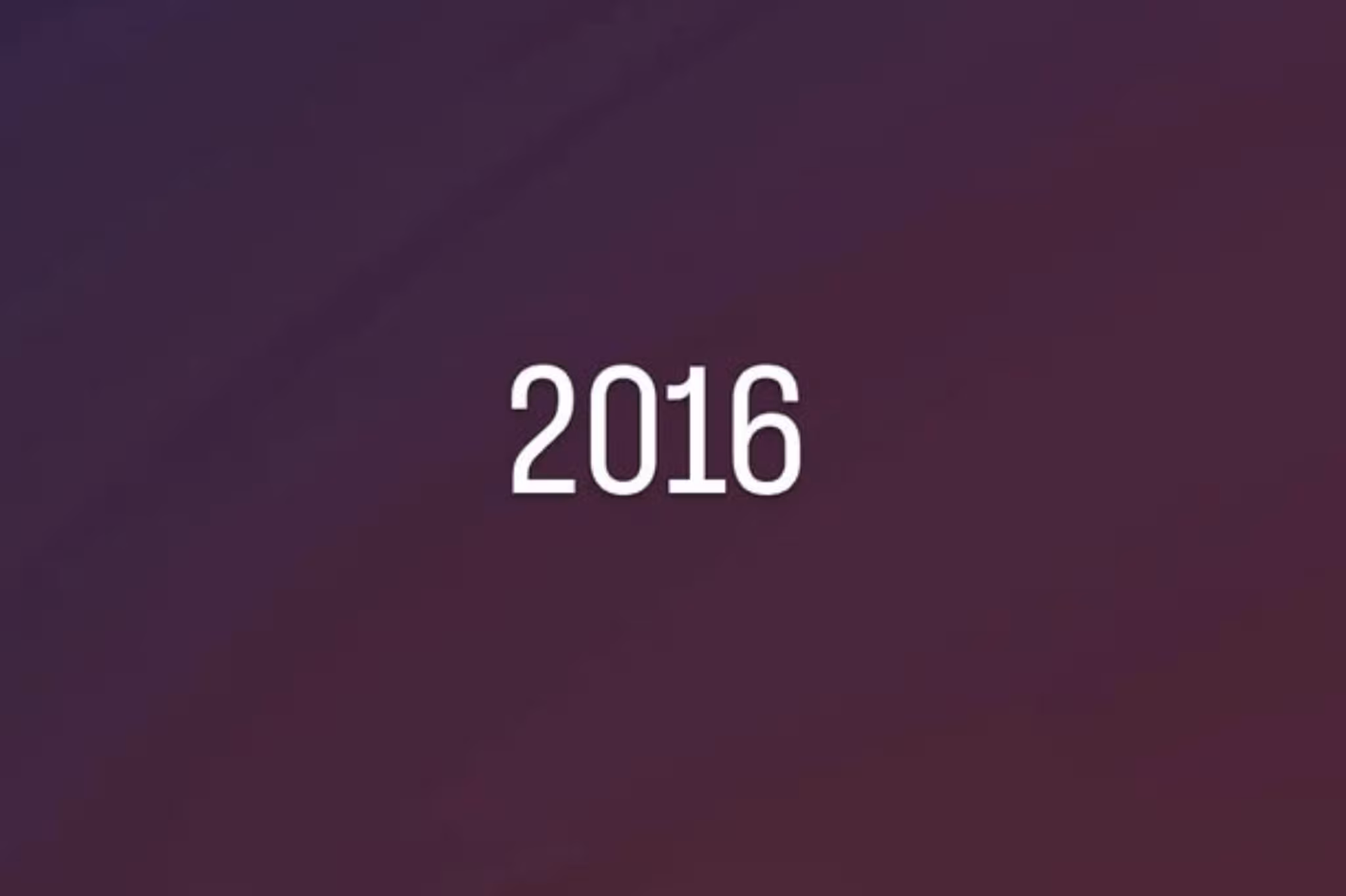 Because everyone is posting photos from 2016