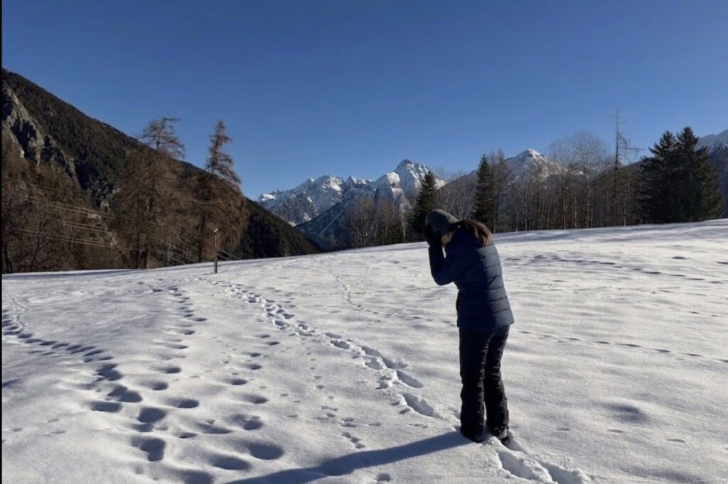 the media case of the girlfriends left in the middle of the mountains