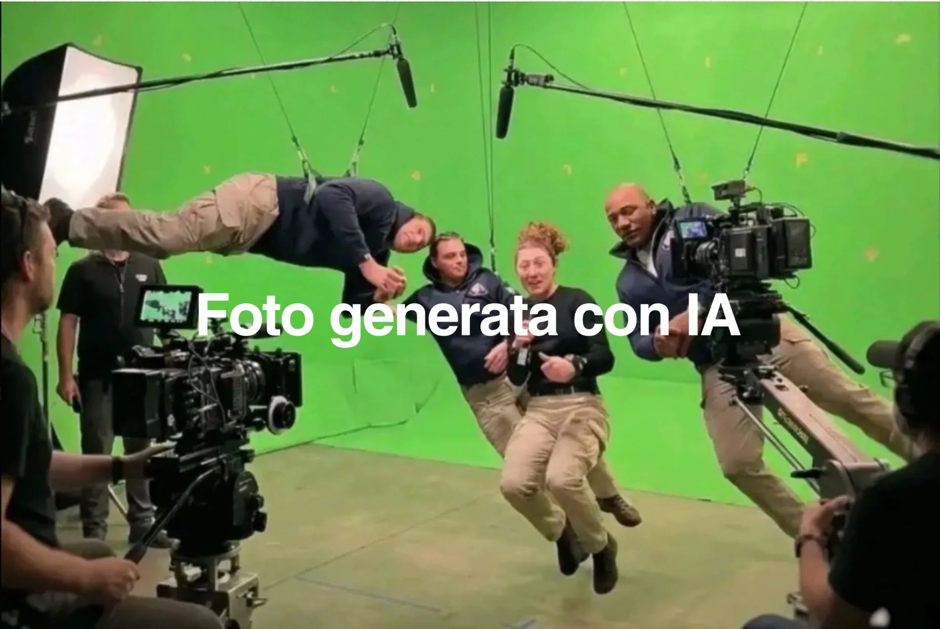 "Everything is shot on green screen"