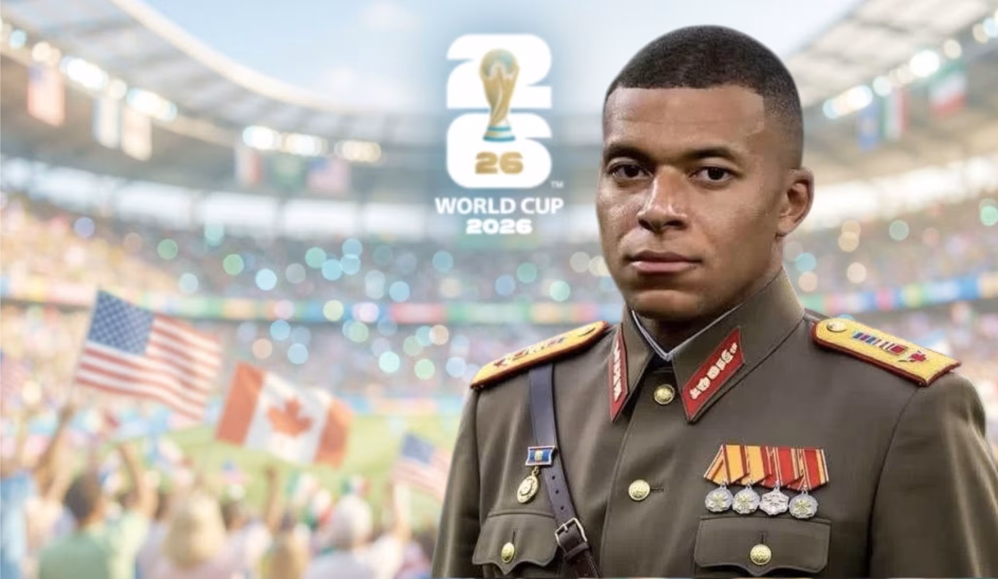 Mbappé is now a dictator: at the World Cup the meme with his face in uniform is everywhere