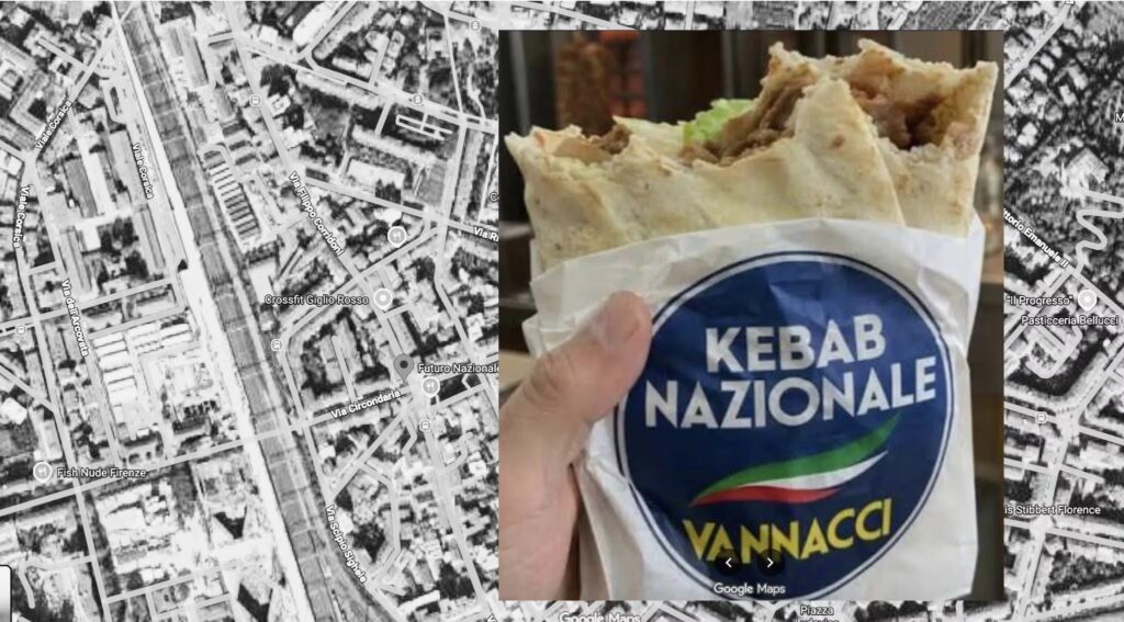 The story of the Vannacci headquarters in Florence which "became" a kebab shop for Google
