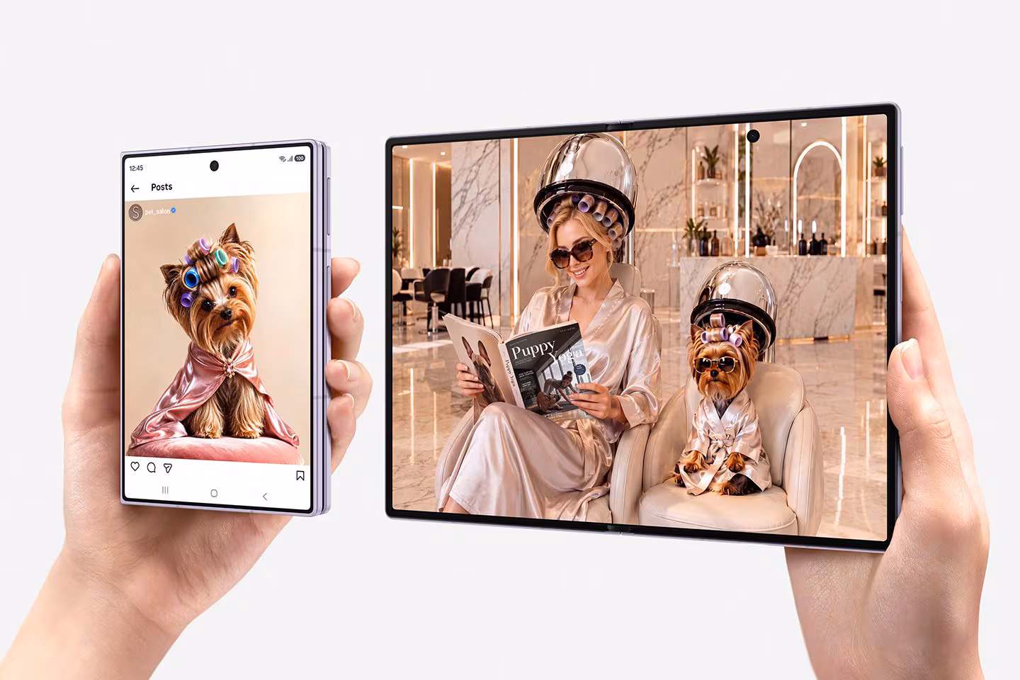 SAMSUNG | The comparison between closed and open Fold8