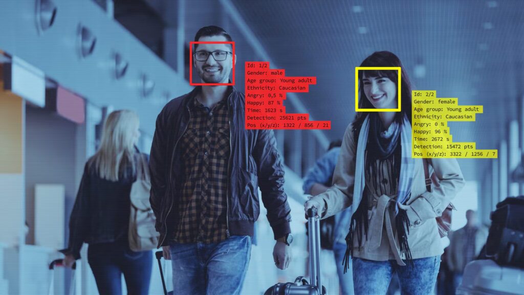 How AI-based facial recognition works: the face transformed into a mathematical formula