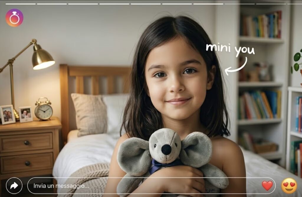 If you look carefully at the photo, Mini You is an excellent way to give data to artificial intelligence